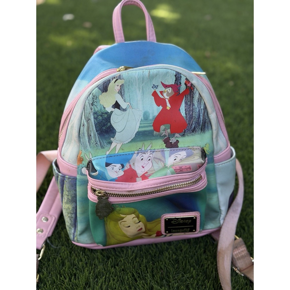 Loungefly Disney Sleeping Beauty Mini Backpack Pink Blue Multicolor